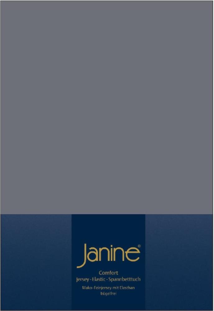 Janine Elastic-Jersey-Spannbetttuch 5002 Fb 48 opalgrau 90x190 - 100x220 Bild 1