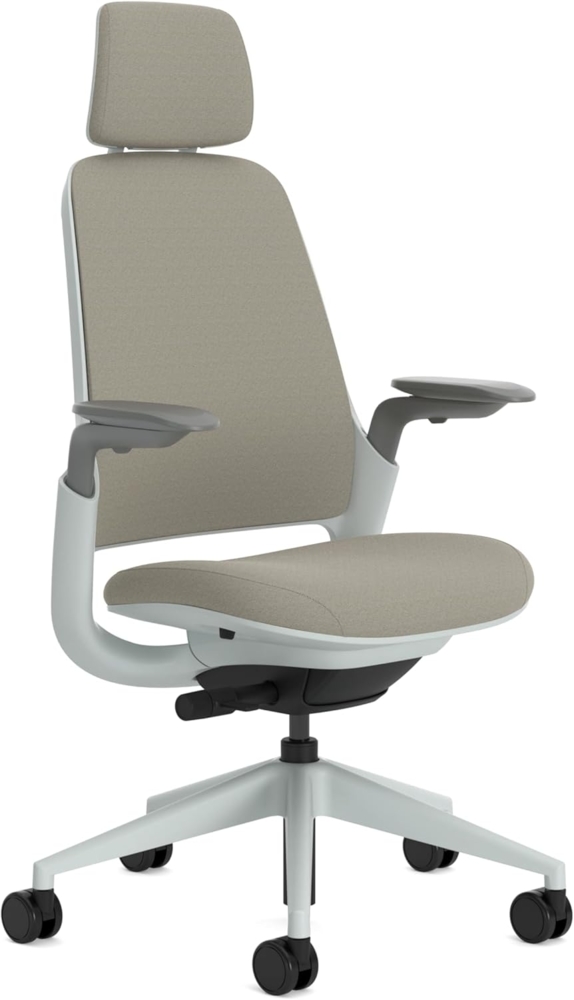 Steelcase Series 1 Ergonomischer Bürostuhl mit LiveBack Lumbalstütze, 4D-Armlehnen, anpassbarer Kopfstütze Trüffel Bild 1