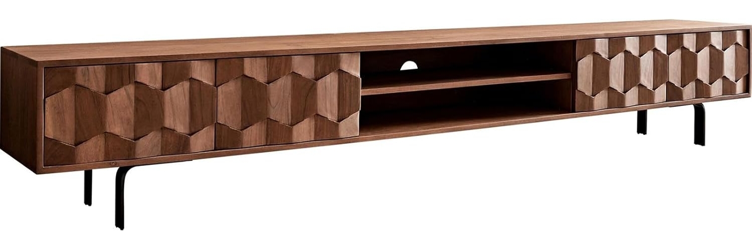 Lowboard Fevo Akazie 2400 Braun Mit L-Fuß 4 Bild 1