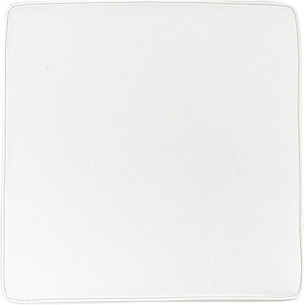 Polsterauflage Ohne Muster SASSARI 46 x 46 cm Cremeweiß Bild 1