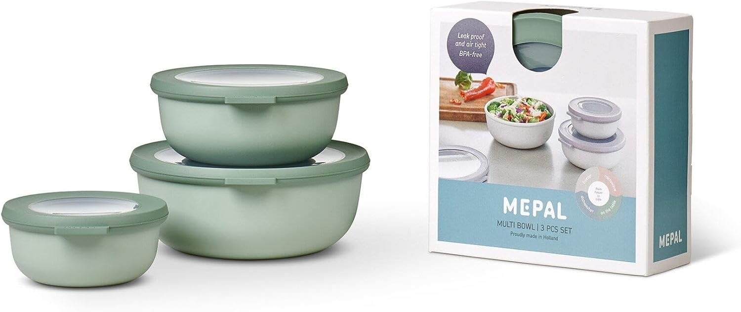 Mepal Cirqula Multi Bowl Nordic Sage Multischüssel 3er-Set 350+750+1250 ml Bild 1