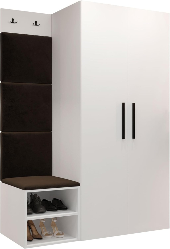 Garderoben-Set Mapreni IV (Farbe: Weiß, Manila 04) Bild 1