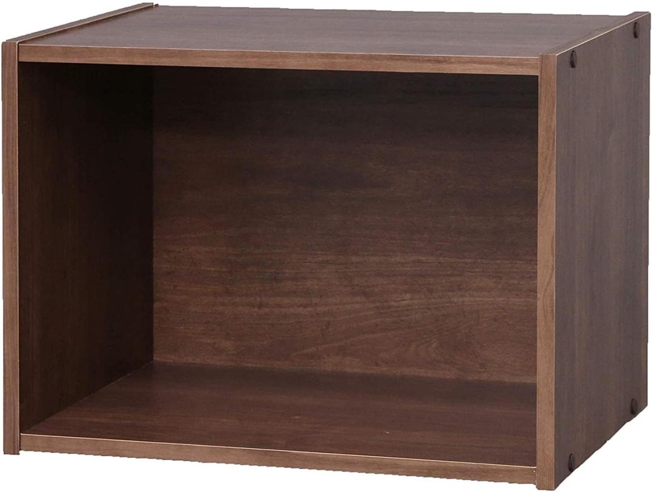 Iris Ohyama, Möbel, Aufbewahrungsregal, Bücherregal, massiv, Design, multifunktional, Büro, Eingang, Schlafzimmer, Wohnzimmer -Basic Storage Shelf CX-1 - Brown Bild 1