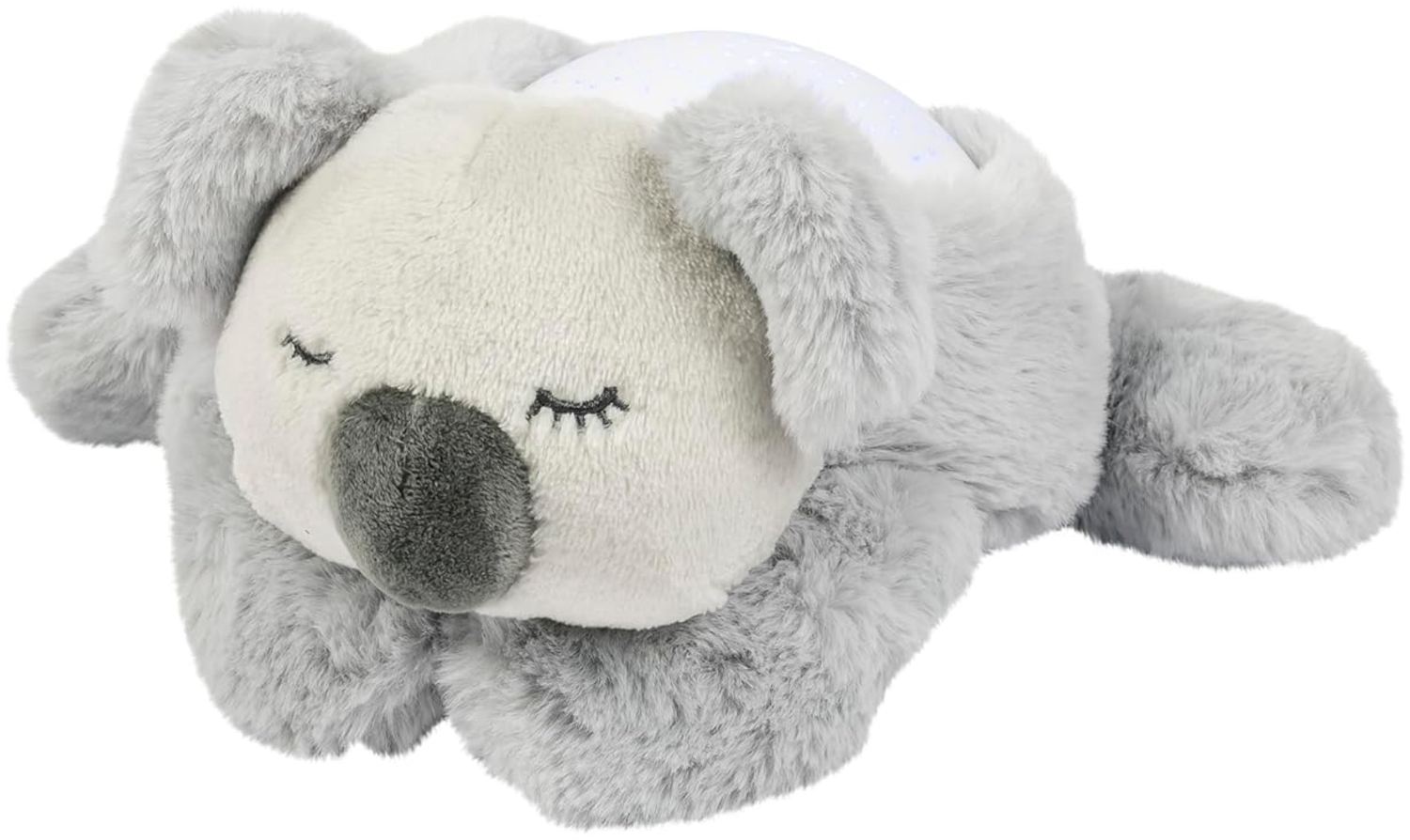 Nattou LED-Nachtlicht Koala-Bär, Sternhimmel-Projektor, 3 LED-Farben, 5 Klänge und Lieder, Plüsch/Polyester, 26 cm, Grau Bild 1
