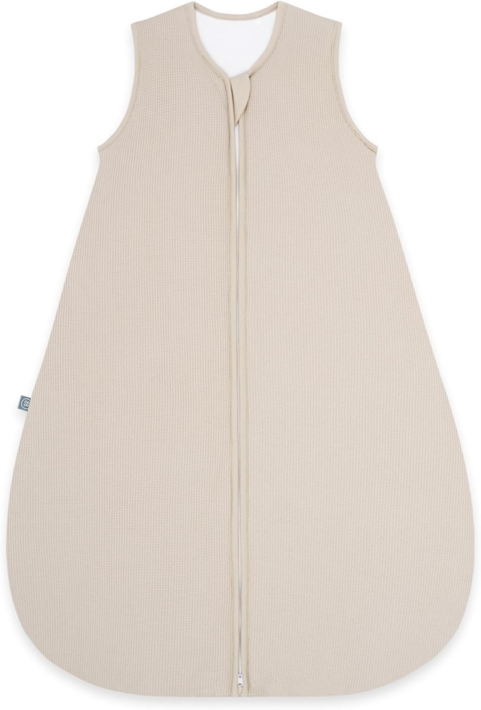 emma & noah Baby Schlafsack 2.5 TOG, Strampelsack für den Herbst und Winter in vielen Farben, Bio-Baumwolle, OEKO-TEX Zertifiziert, Schlafsack für Neugeborene (Essential Beige, 80 cm) Bild 1