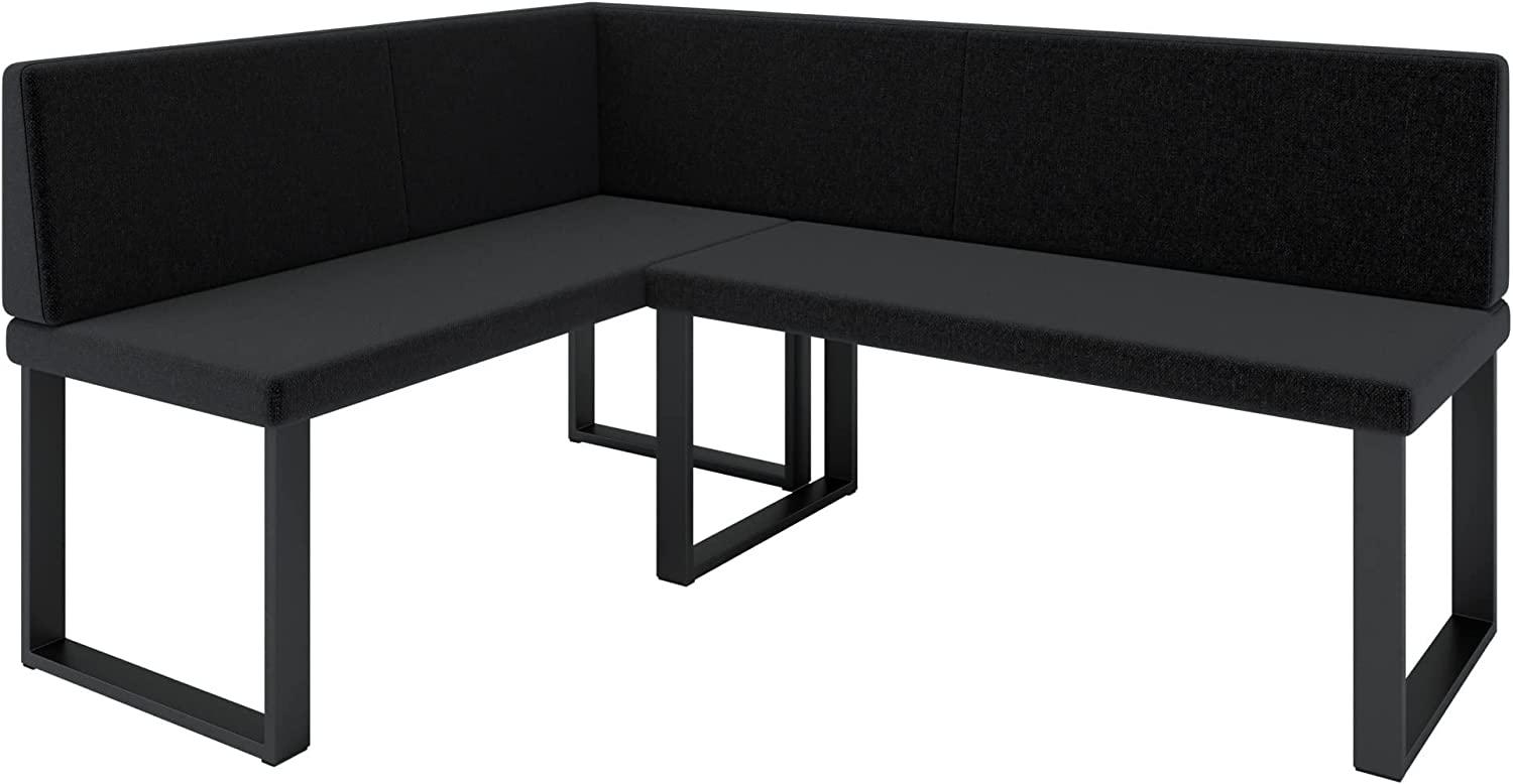 Eckbank Akiko Metal - Eckbankgruppe für Ihrem Esszimmer, Küche modern, Sitzecke, Essecke. Perfekt für Küche, Büro und Rezeption. Solide und Starke Verarbeitung. (INARI 100, 142x196cm Links) Bild 1