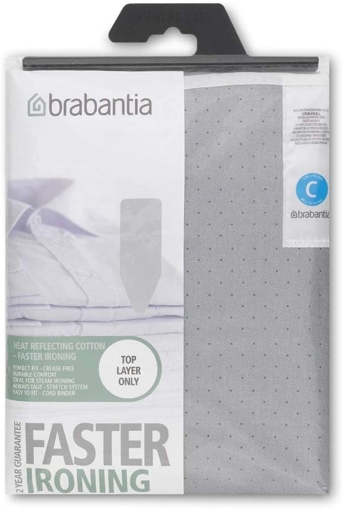 Brabantia 136702 Baumwollbezug 124x45 cm mit Metallbeschichtung und 2 mm Schaumstoff Bild 1
