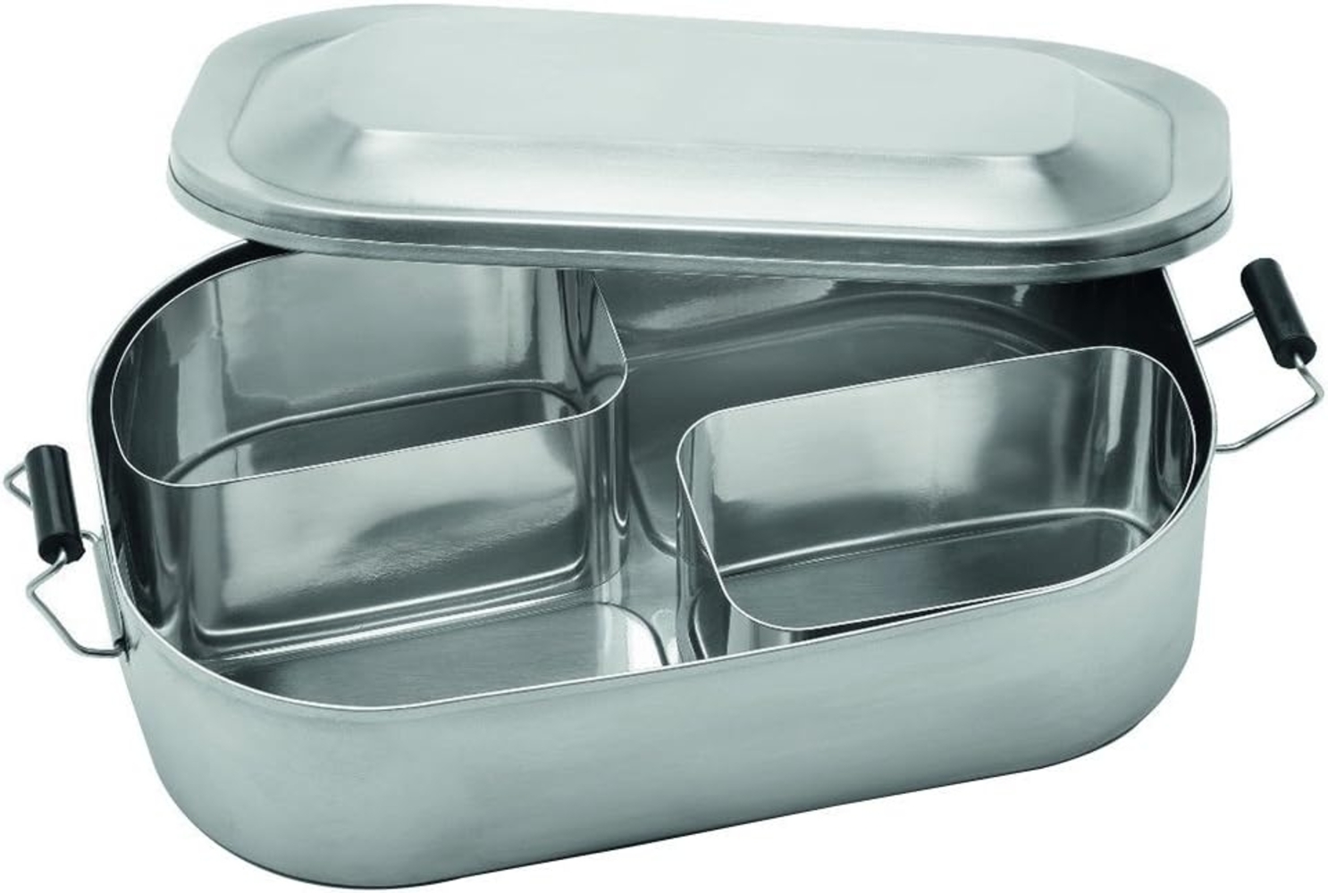 Weis 17307 Edelstahl Vesperdose Lunchbox 1,6L mit Unterteilung Bild 1