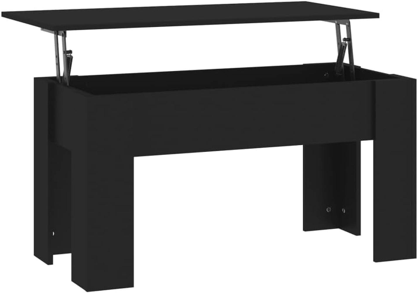 vidaXL Couchtisch Schwarz 101 x 49 x 52 cm Holzwerkstoff [809684] Bild 1