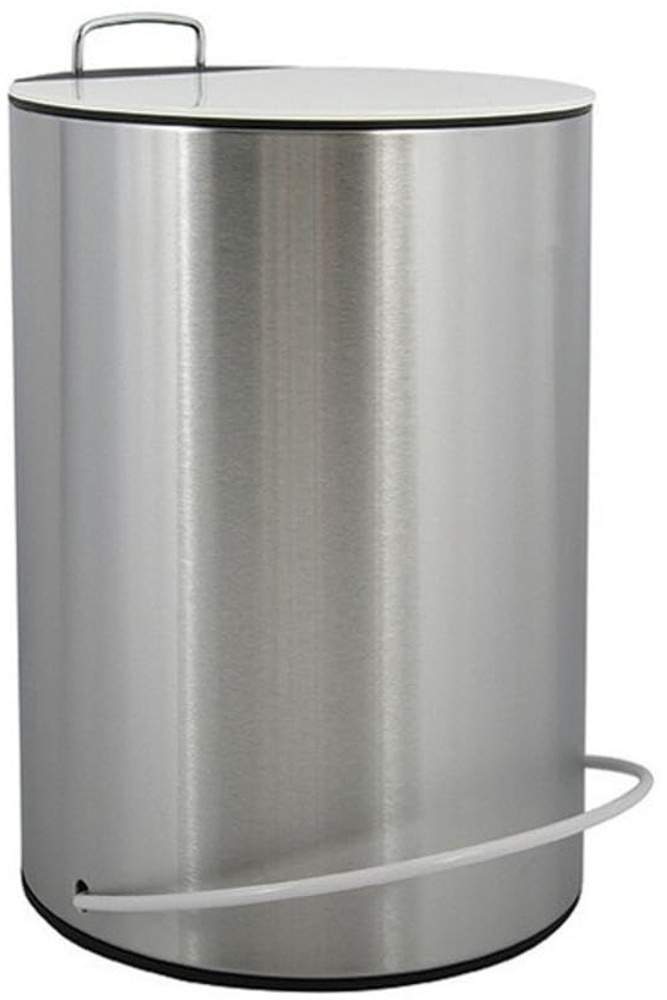 MSV Kosmetikeimer "Unna" Mülleimer Treteimer Abfalleimer - 5 Liter – mit herausnehmbaren Inneneimer - Weiß Bild 1