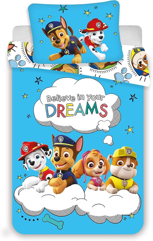 Paw Patrol Dreams - Baby Bettwäsche - Set 100x135 40x60cm Bild 1