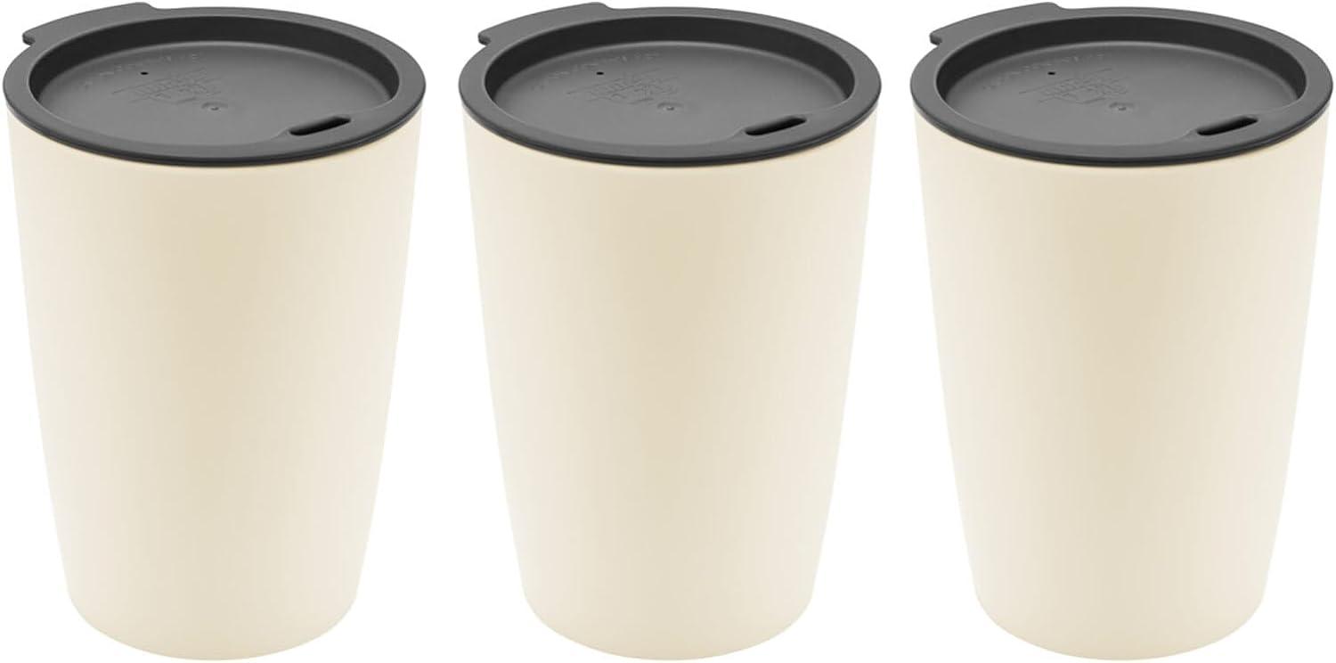 Magu 3er Set Natur-Design Trinkbecher Coffee to Go Beige ca. 310 m 135465 Bild 1