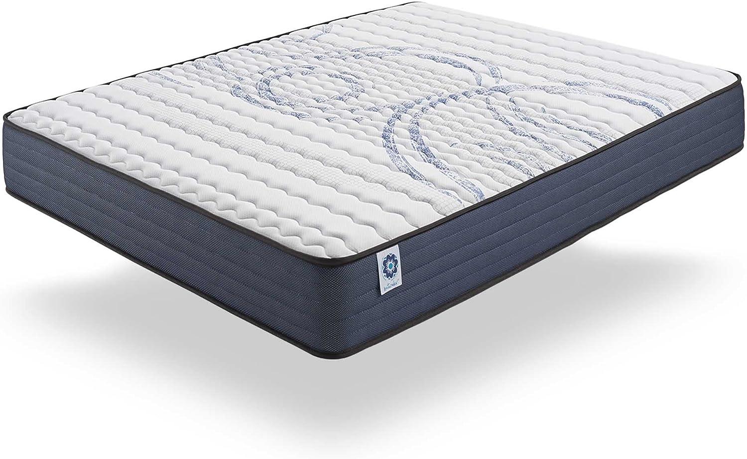 naturalex | Perfectsleep | Matratze 135x190 cm | Memory und Blue Latex-Technologie Extra Komfort HR | Fester Halt mit Atmungsaktivem Schaumstoff | Ergonomisch Entspannend und Hypoallergen Bild 1