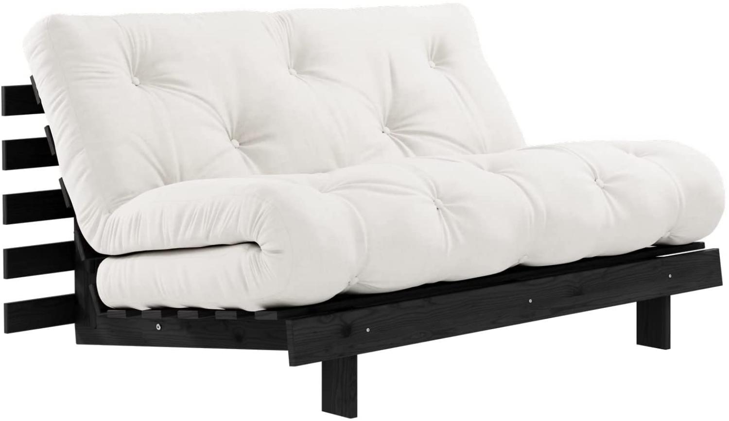 KARUP DESIGN ROOTS Futonsofa Gestell Schwarz Matratze Natural Bild 1