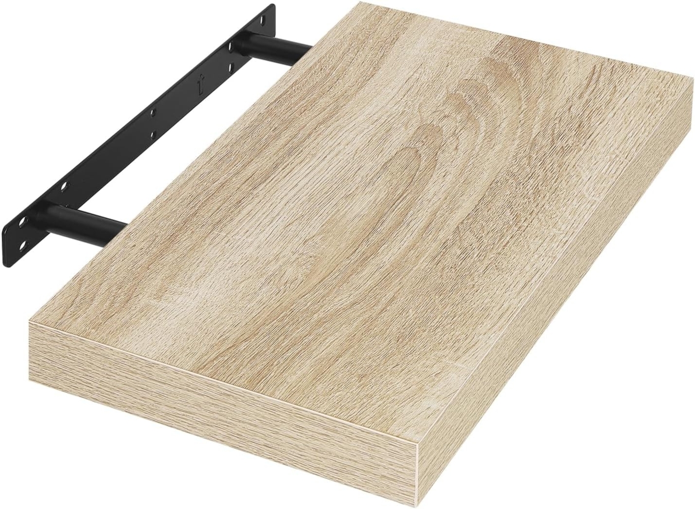 EUGAD Wandregal Wandboard Buchregal Hängeregal DVD CD Regal Holz Board 40cm Sonoma Eiche 0083QJ Bild 1