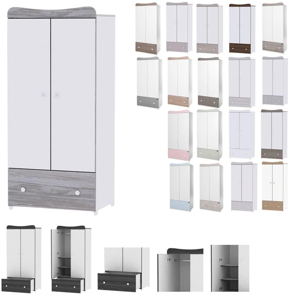Lorelli 'Exclusive' Kleiderschrank Schublade, 2 Innenböden grau Bild 1