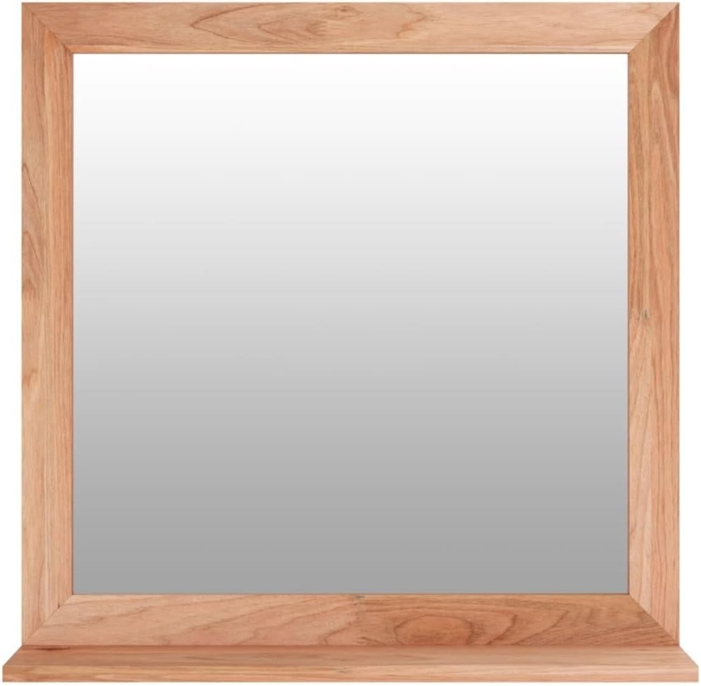 vidaXL Wandspiegel 55x55 cm Massivholz Nussbaum 350358 Bild 1
