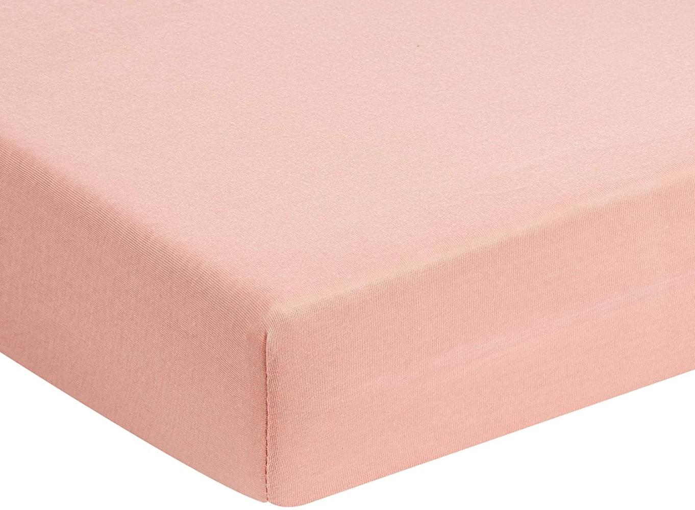 Träumeland Spannbetttuch Tencel malve-rose 60 x 120 cm + 70 x 140 cm Bild 1