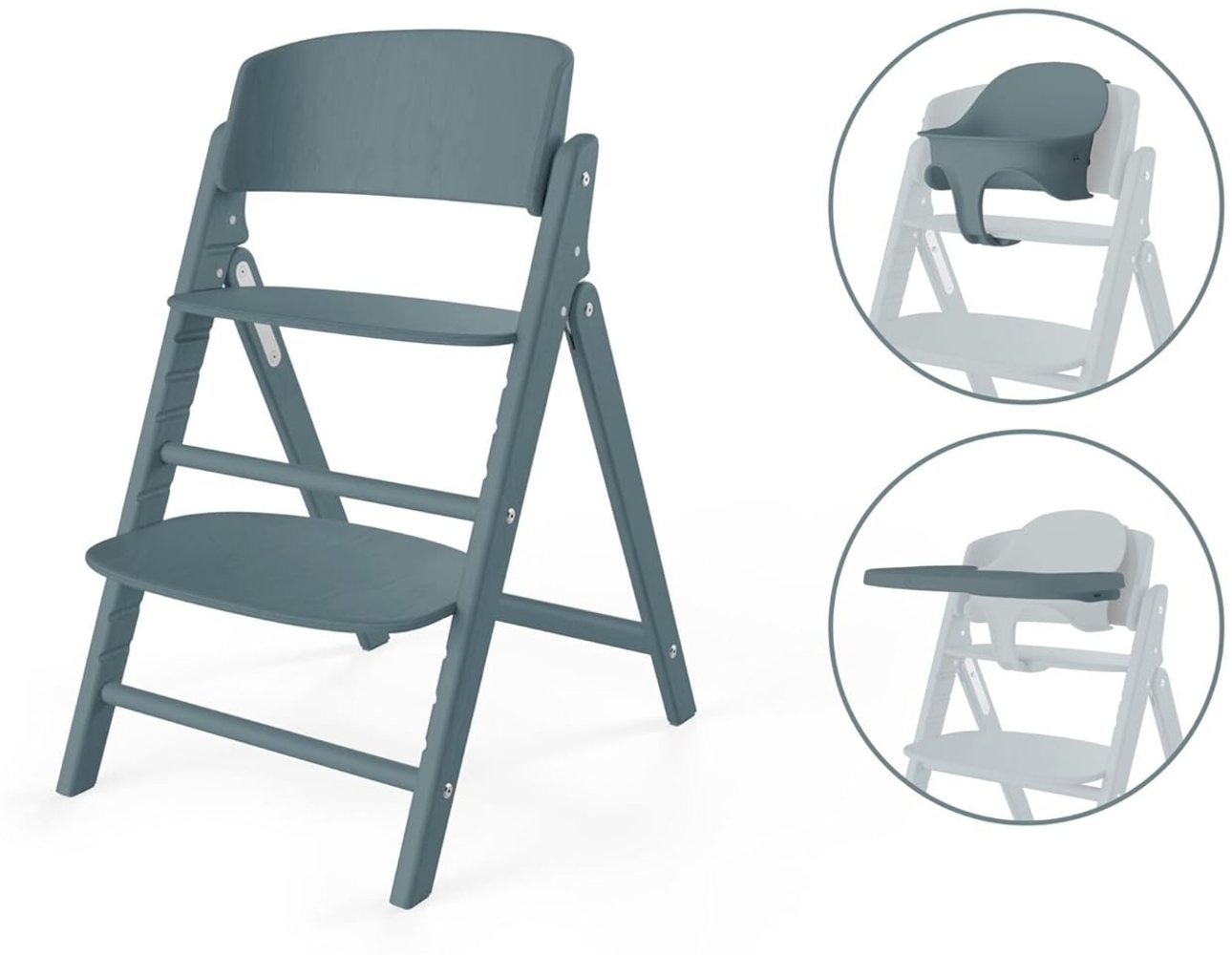 Cybex Click & Fold 3-in-1 Hochstuhl (inkl. Babyset und Tablet) Stone Blue Bild 1