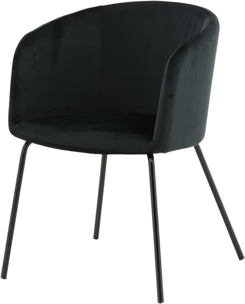 Venture Home 15562-888 Berit Chair, 20% Polyester-Leinen, Schwarz Bild 1