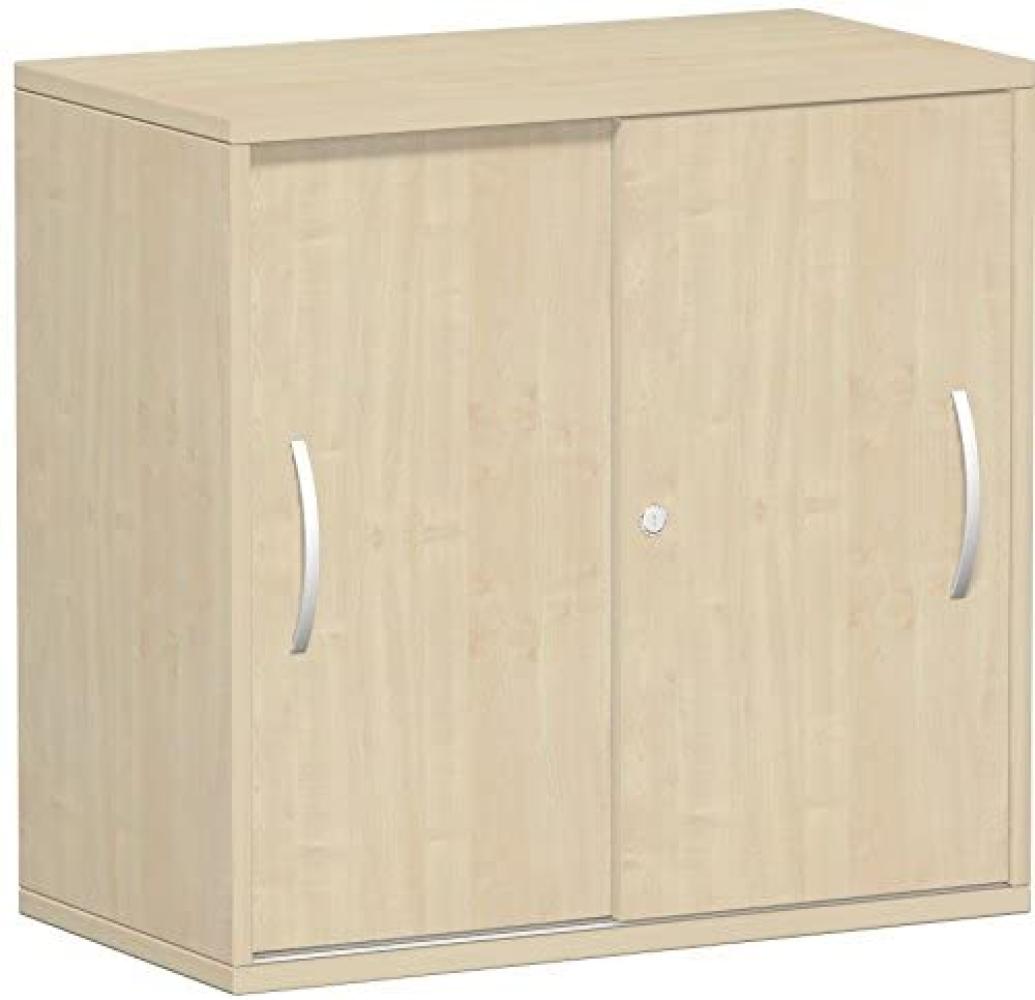 Schiebetürenschrank Oberboden 25 mm, 80x42x80cm, Ahorn Ahorn Bild 1