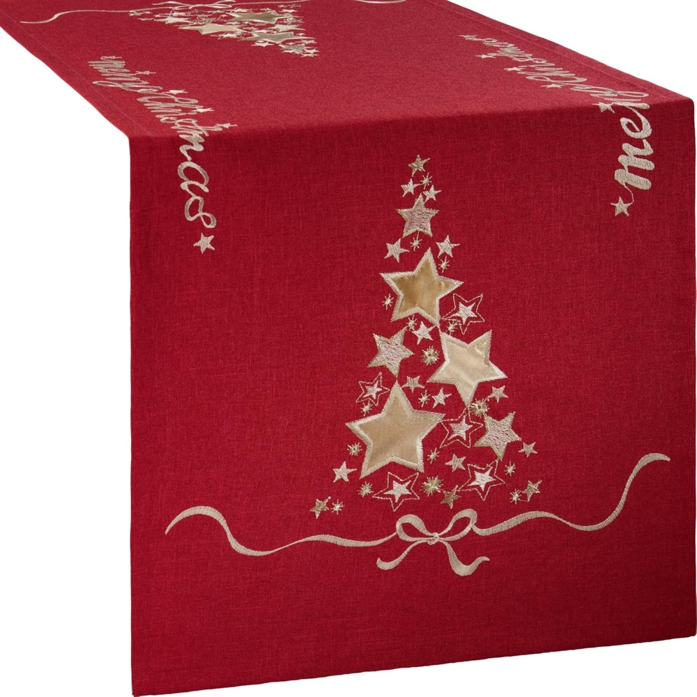 Erwin Müller Tischdecke Tischläufer "Merry XMAS", Motiv Bild 1