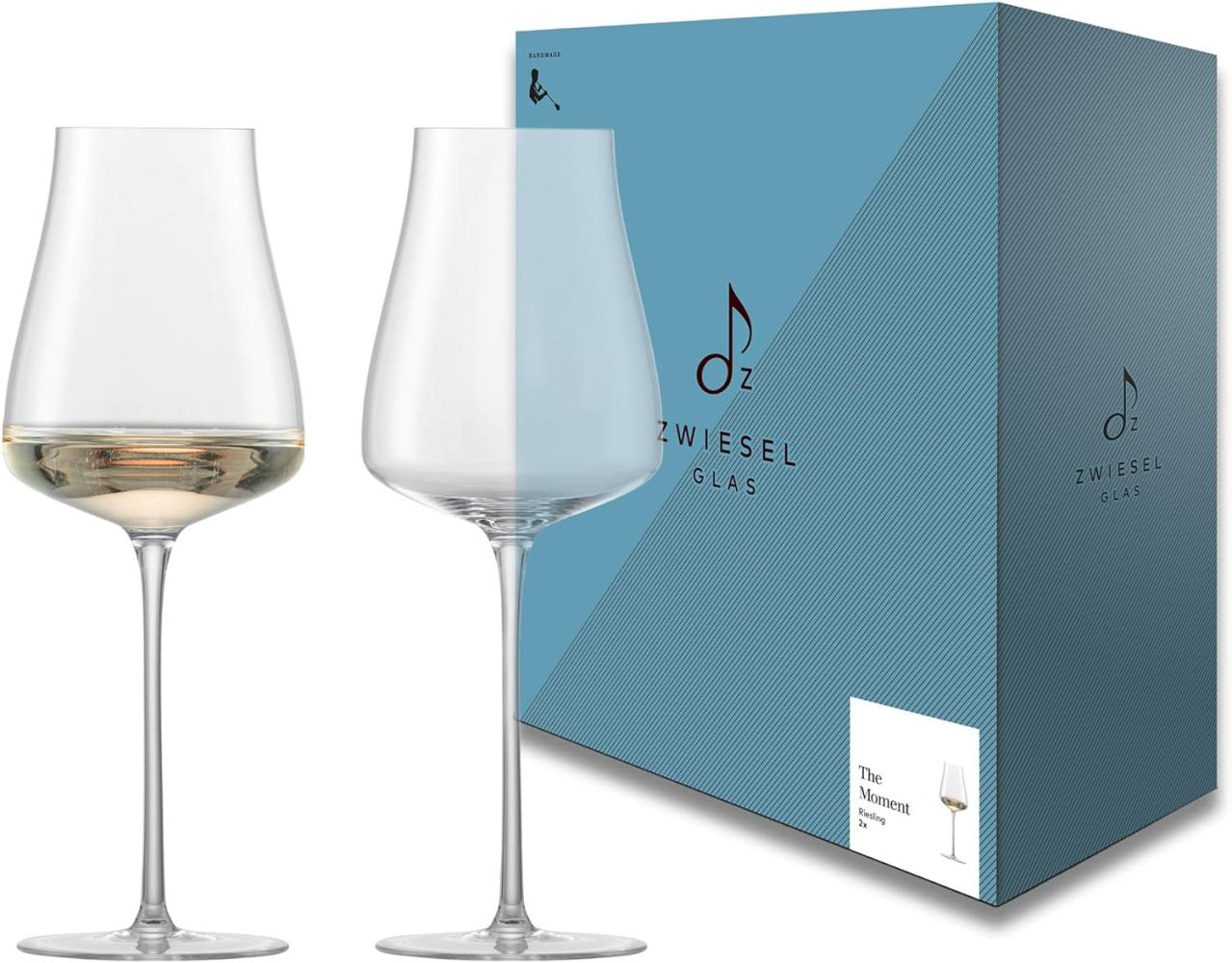 Zwiesel Glas 2 Stück Riesling Weißweinglas The Moment handgefertigt· spülmaschinenfest 122211 Bild 1