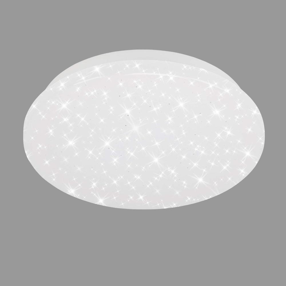 Briloner Leuchten LED Deckenleuchte, Deckenlampe mit Sternendekor, 8 Watt, 900 Lumen, 4. 000 Kelvin, Weiß, Rund, Ø 22cm Bild 1