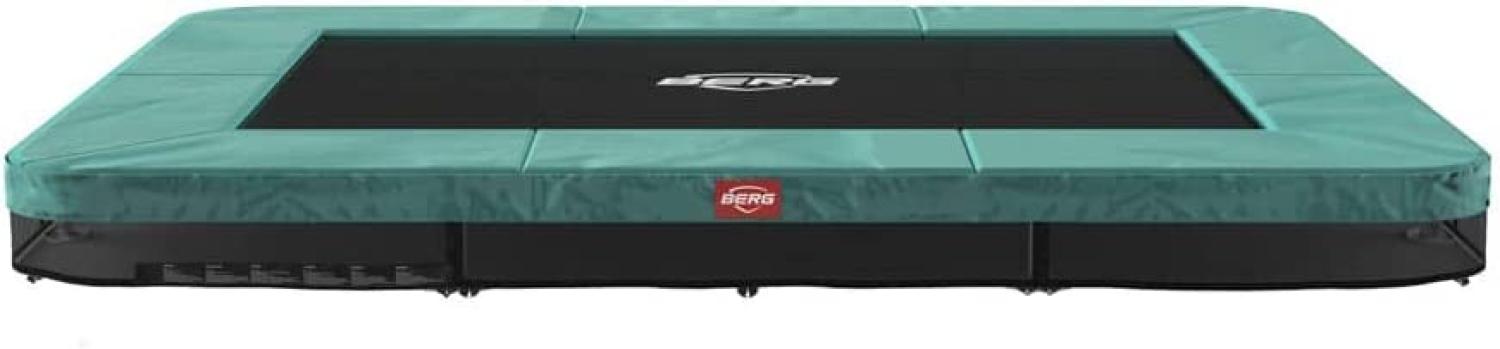 BERG Trampolin InGround rechteckig 280x190 cm grün ohne Netz Ultim Favorit Sports Bild 1