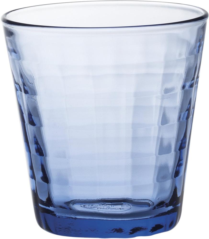 Duralex 22 cl Prisme Marine Glas, 4 Stück, blau Bild 1