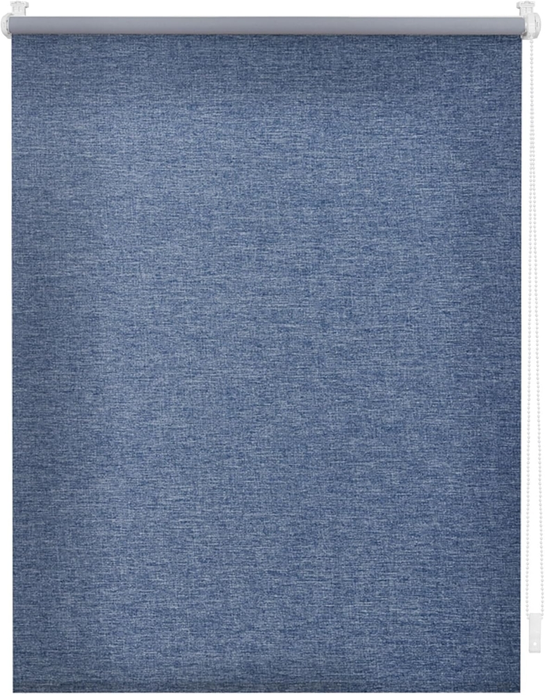Lichtblick Sonnenschutzsysteme GmbH Thermo-Rollo lichtdurchlässig Madrid 90 cm x 190 cm (BxL) Blau Lichtdurchlässig & Thermofunktion ; ohne Bohren zu Montieren ; OEKO-TEX Standard 100 Bild 1