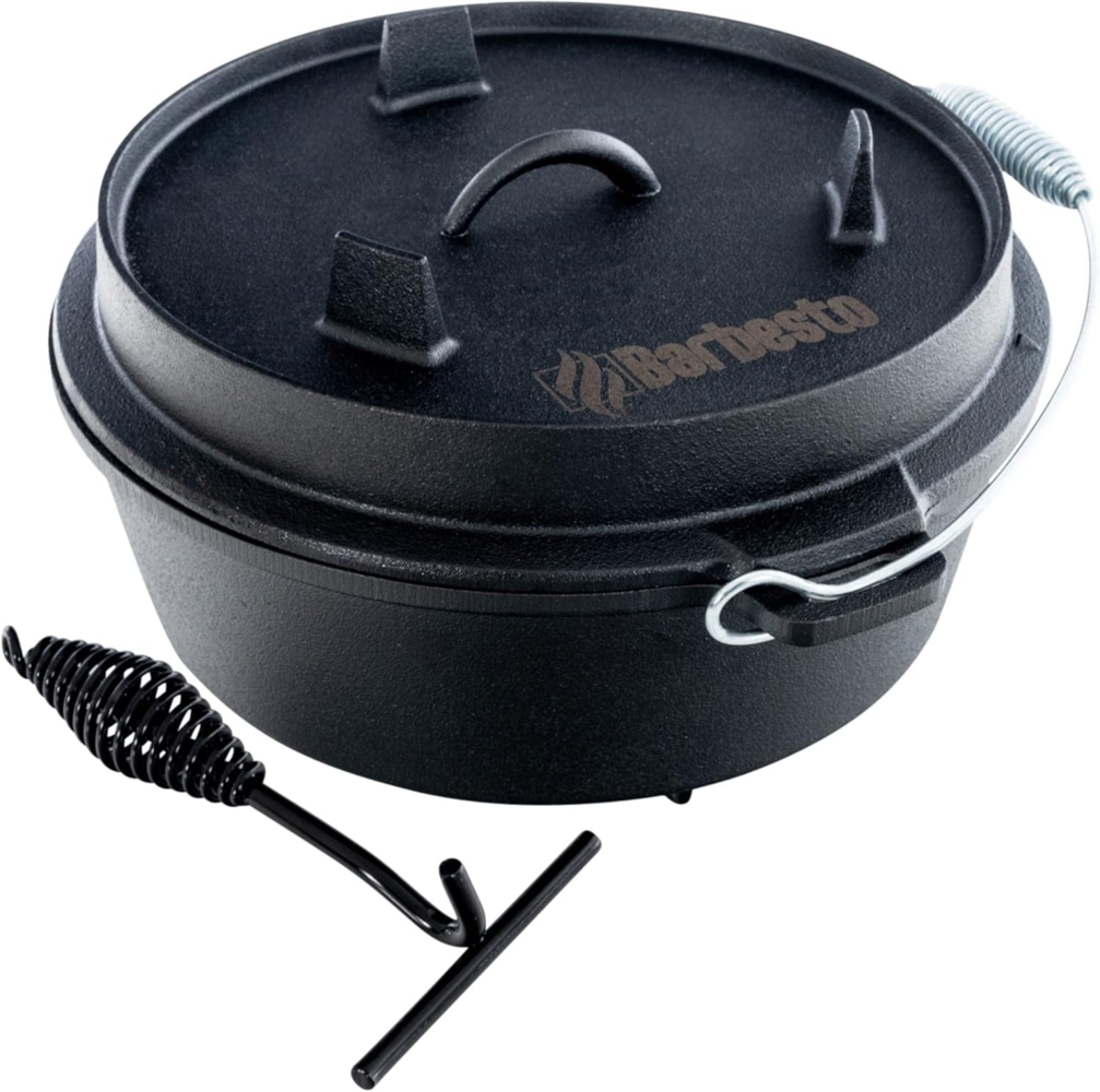 CLP Grilltopf Dutch Oven, Feuertopf Set aus Gusseisen Bild 1