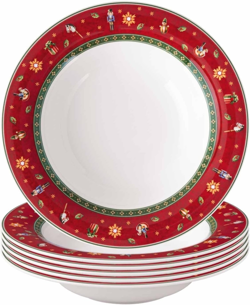 Villeroy & Boch Toy's Delight Suppenteller ø 23 cm Rot 6er Set - DS Bild 1