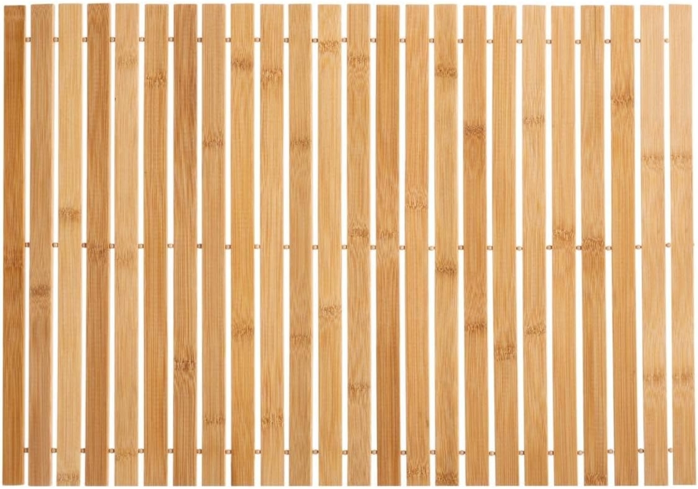 5five Simply Smart Badematte, Bambusmatte zum Aufrollen, Bambus, Braun, 40x60 cm, 174507 Bild 1