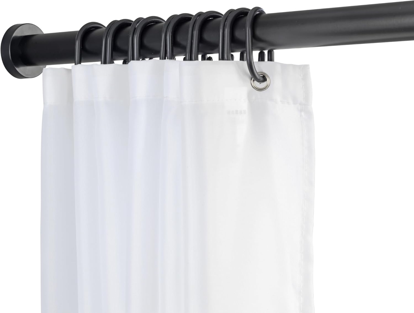 SCHÖNER WOHNEN-Kollektion Duschvorhangstange »Obleon«, Ø 28 mm, ausziehbar, ohne Bohren, geklemmt, Aluminium, Kunststoff, Teleskop-Duschschiene, ausziehbar Bild 1