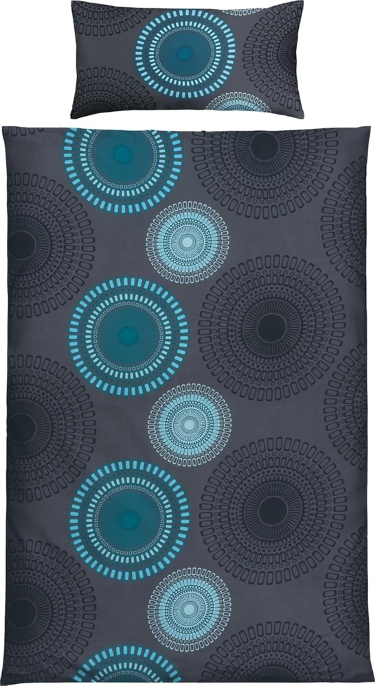 REDBEST Bettwäsche Bettwäsche, Mako-Satin, Satin Kreise Bild 1