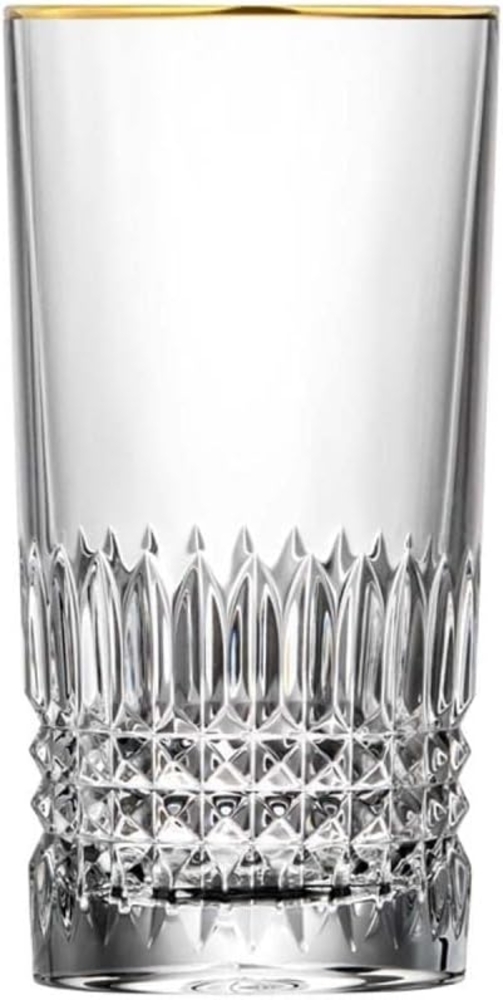 Longdrinkglas Kristall Empire Gold clear (13,5 cm) Bild 1