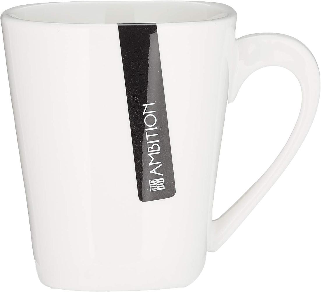 Dajar Welle KUBIKO Tasse quadratisch 200ml, Porzellan, Weiß, 7. 5 x 7. 5 x 8 cm Bild 1