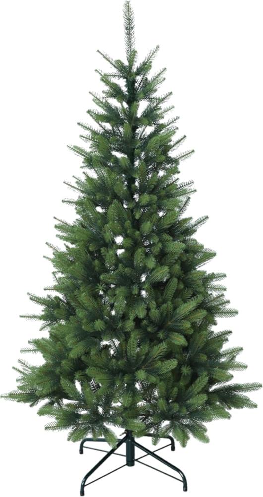 Arnusa Künstlicher Weihnachtsbaum Spritzguss Premium wie echt mit Klappsystem und Tasche Naturgetreu, Edeltanne, tolle Qualität 150 cm Höhe und 1093 Spitzen Bild 1