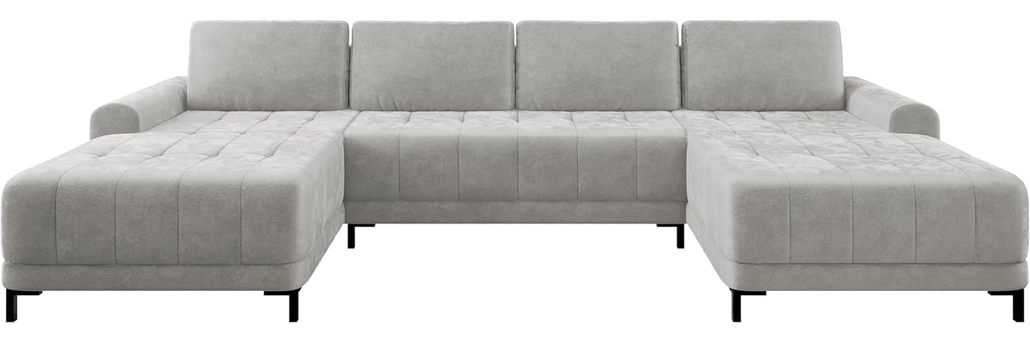 Wohnlandschaft Aurezi XL mit Bettkasten und Schlaffunktion (Farbe: Velo 633) Bild 1