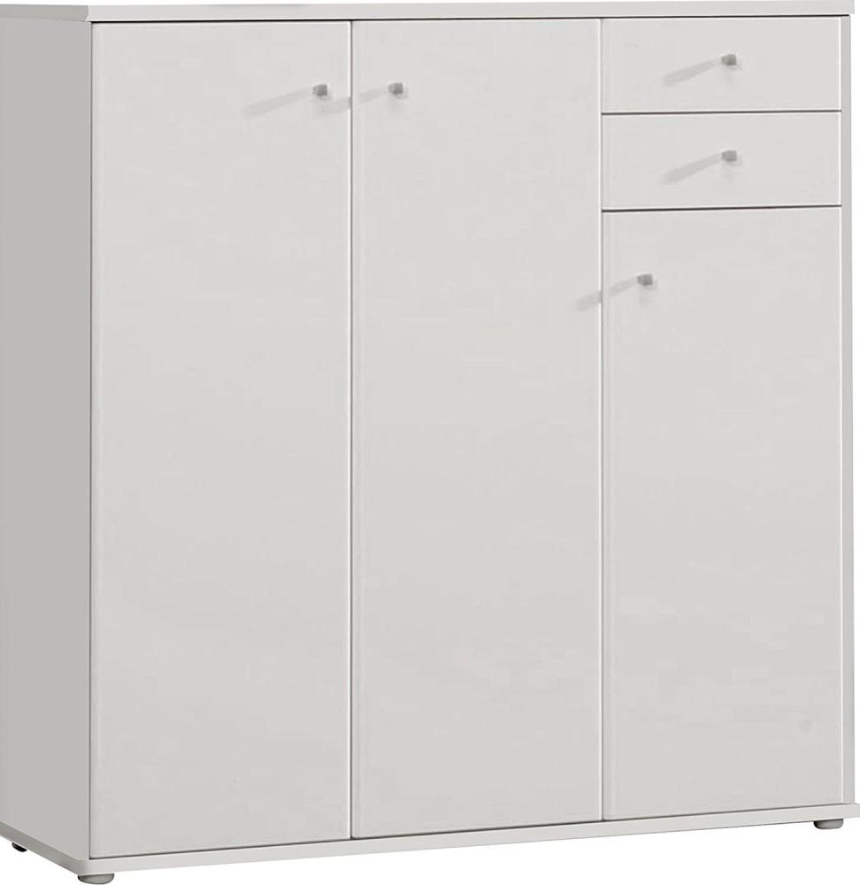 Kommode TEMPRA weiß, 111 x 34 x 106,2 cm Bild 1