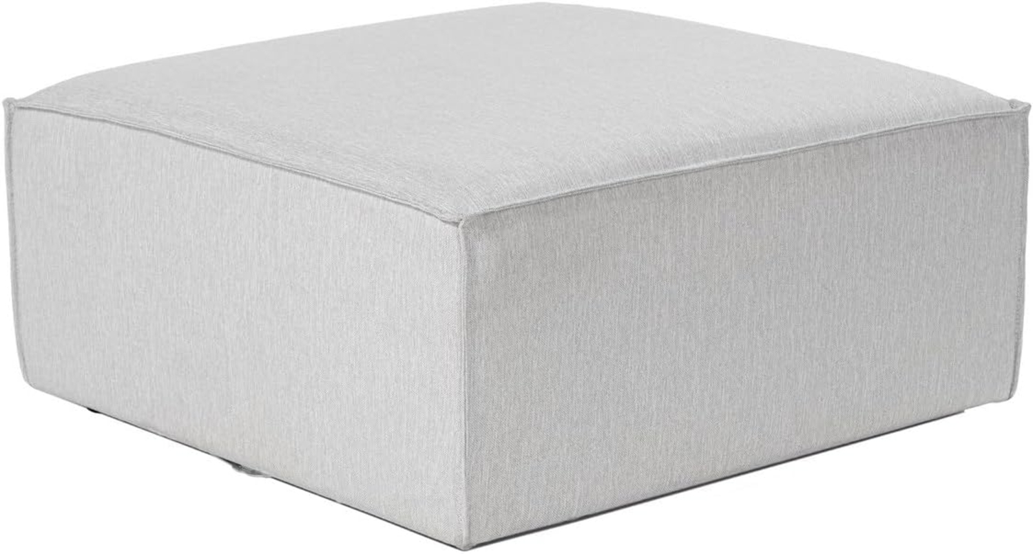 Hocker, 'Fora', 43 x 85 x 85, Hellgrau Bild 1