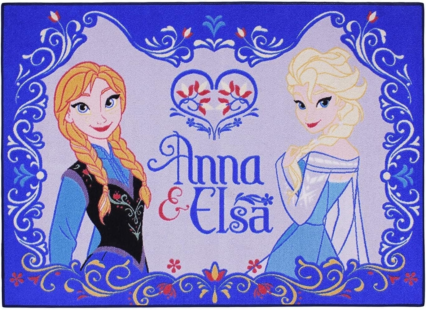 Frozen / Eiskönigin Spielteppich Anna & Elsa 95x133 cm Bild 1