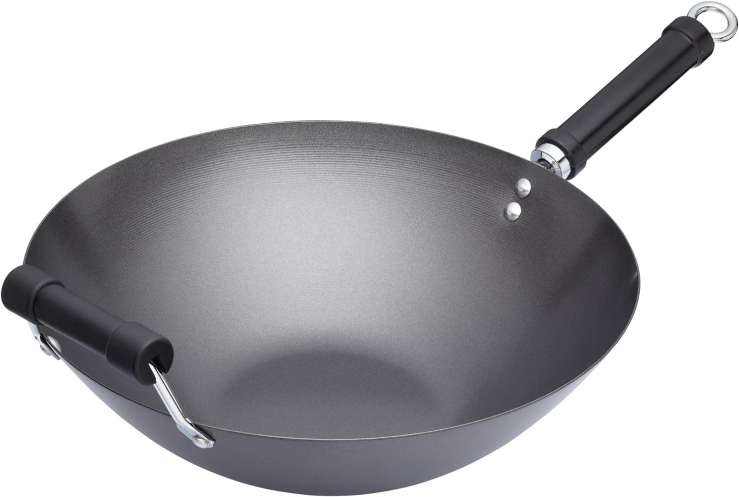 Antihaftbeschichteter Wok Mit Flachem Boden 35,5Cm Bild 1