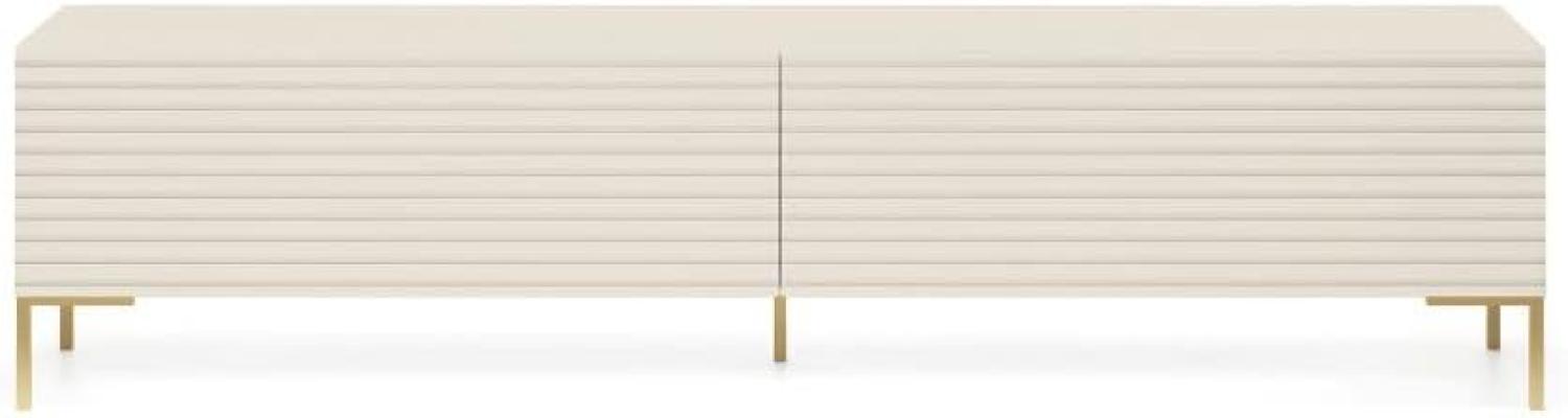 Selsey LAMMELO - TV-Lowboard - 140 cm - Graubeige Bild 1