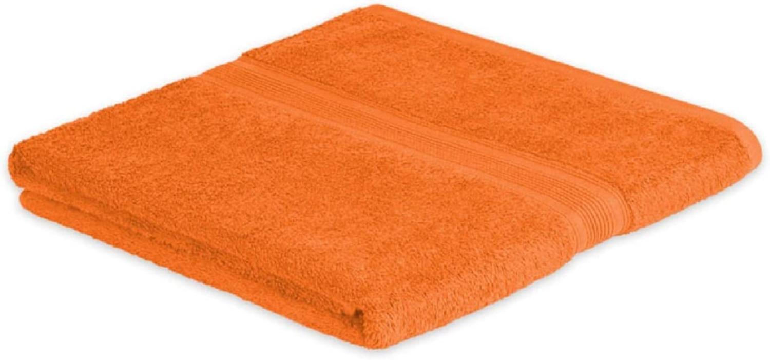 Badetuch Frottier 500 g/m² 100 x 150 cm Terrakotta Bild 1