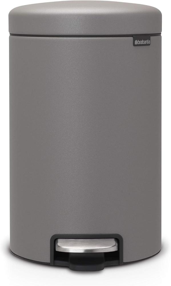 Brabantia Treteimer newIcon, Mineral Concrete Grey, 12 Liter Bild 1