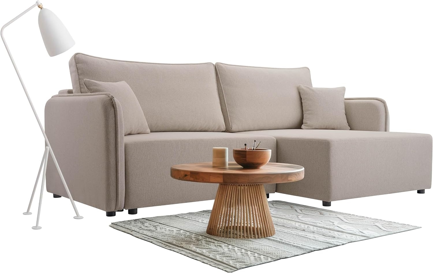 Ecksofa Maylana (Farbe: Velo 623, Seite: Rechts) Bild 1