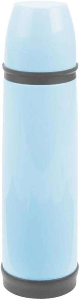 culinario Thermoflasche Trinkbecher Isolierflasche doppelwandig 0,5 Liter blau Bild 1