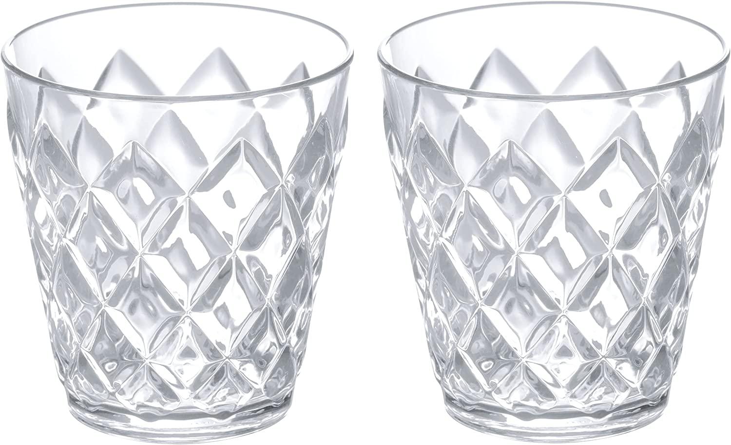 Koziol Glas 2er-Set Crystal S, Tumbler, Trinkbecher, Kunststoff, Crystal Clear, 250 ml, 4545535 Bild 1